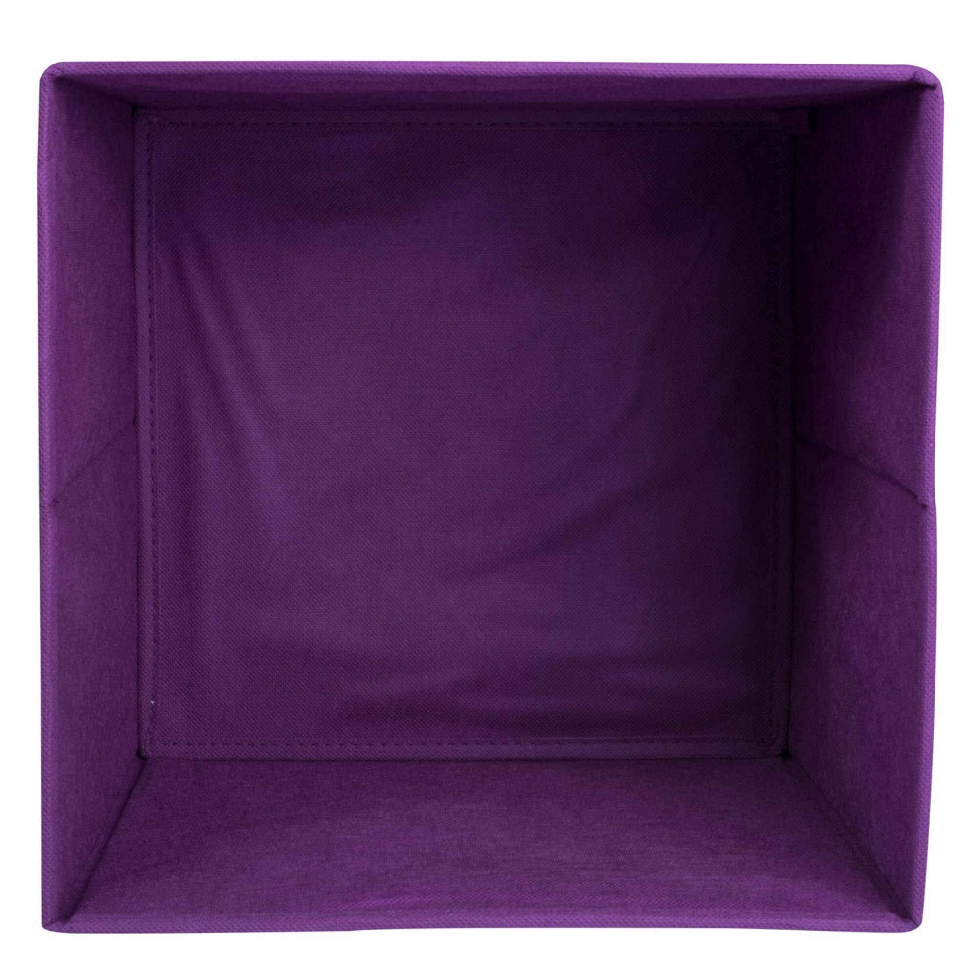 Solid Eggplant Nonwoven Square Cube Set